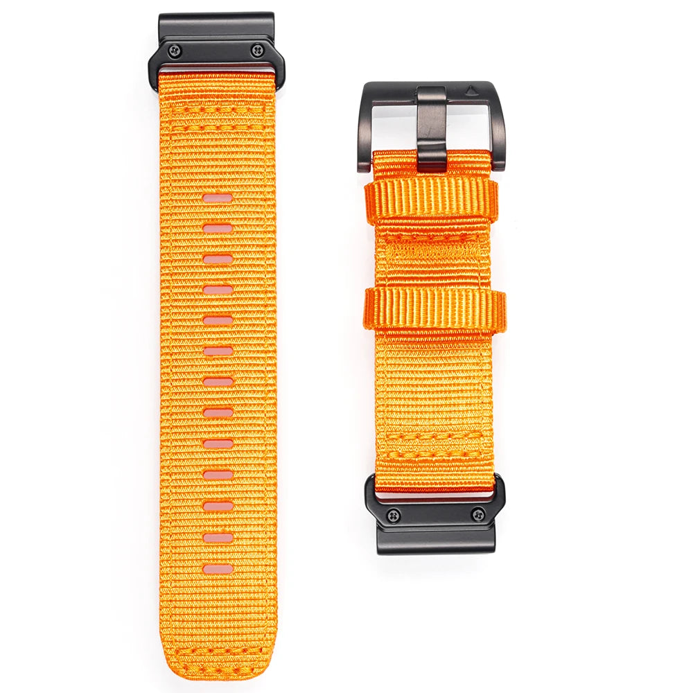 HEMSUT Nylon Quickfit Watch Band 20-26mm for Garmin Fenix, EPIX, MK3, Tactix