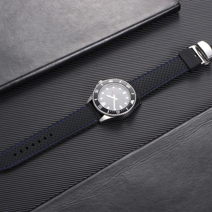 Premium Silicone Watch Strap – 20/22mm, Waterproof & Breathable, Butterfly