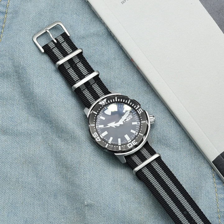 NATOBELT High Quality Nylon Sailcloth Strap 20mm 22mm Watchbands Military Army Watch Strap Replace Accessories
