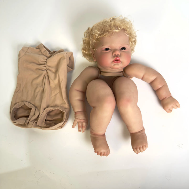 NPK 24″ Pickle Awake Girl Reborn Doll Kit — Curly Blond Hair