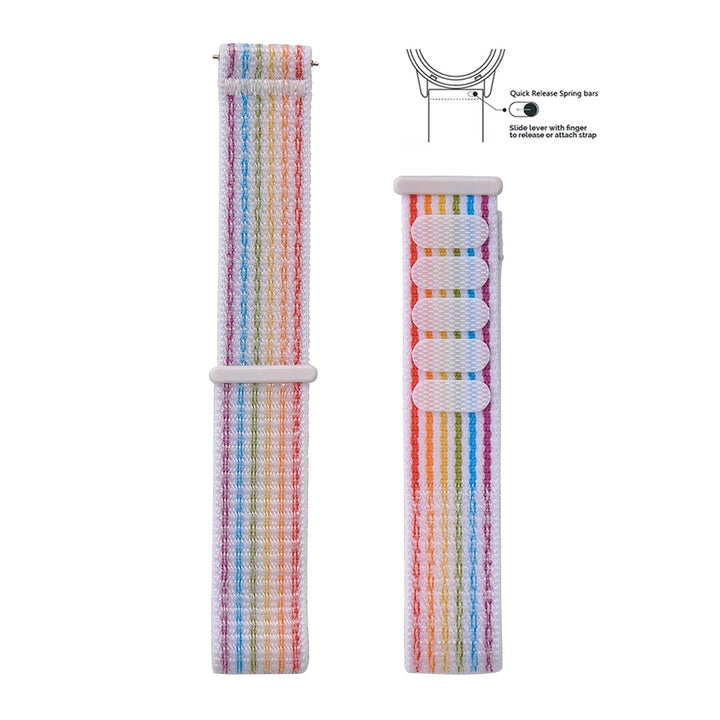 NATOBELT Hook Loop Adjustable For Comfort Delugs Nylon Sailcloth Strap Elastic Watch Strap 20mm 22mm Quick Release Watchbands