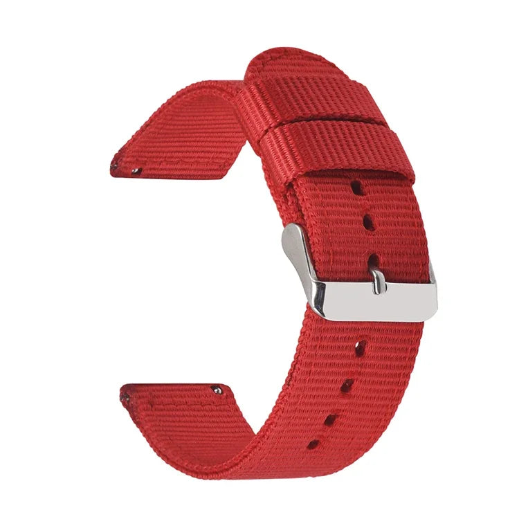 18mm 20mm 22mm 24mm Quick Release Watch Band Canvas Nylon Watch Strap for Garmin Fenix 5x Gps for Huawei Gt2 Wristband Bracelet