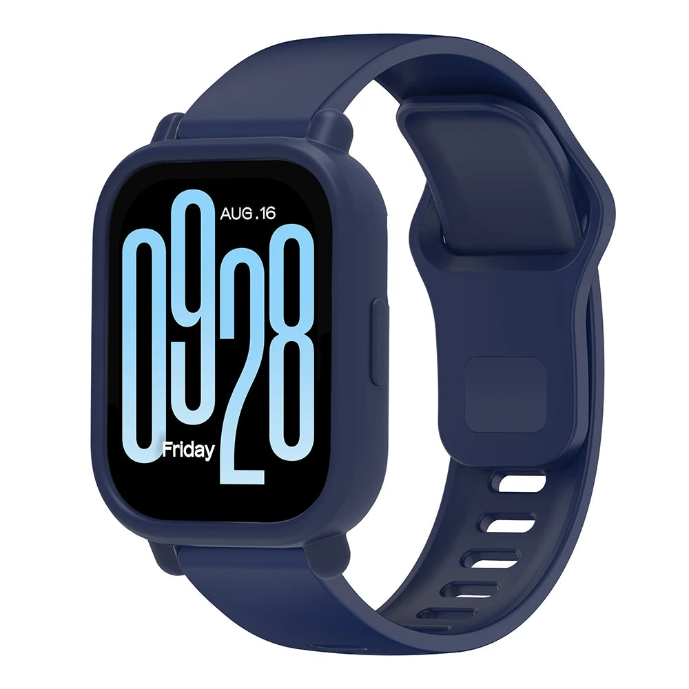 Silicone Strap with Protective Case for Redmi Watch 5 Active