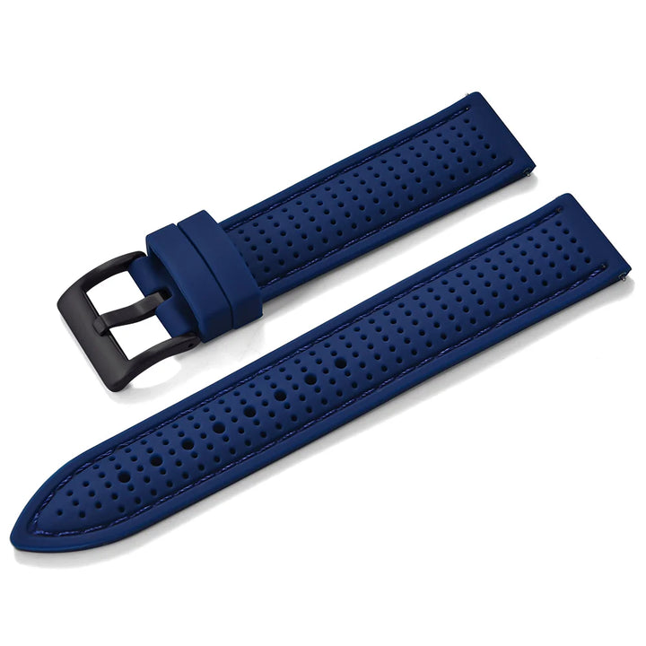 JUELONG Premium Porous Design Soft Rubber Watch Strap Perfect Fit Flat End Universal Quick Release Watch Strap 18mm 20mm 22mm