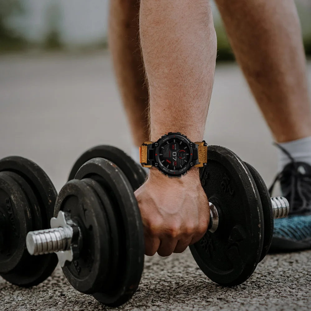 For Amazfit T-Rex 3 2 1 Watch Band Genuine Leather Suede Soft Cowhide Wrist Straps