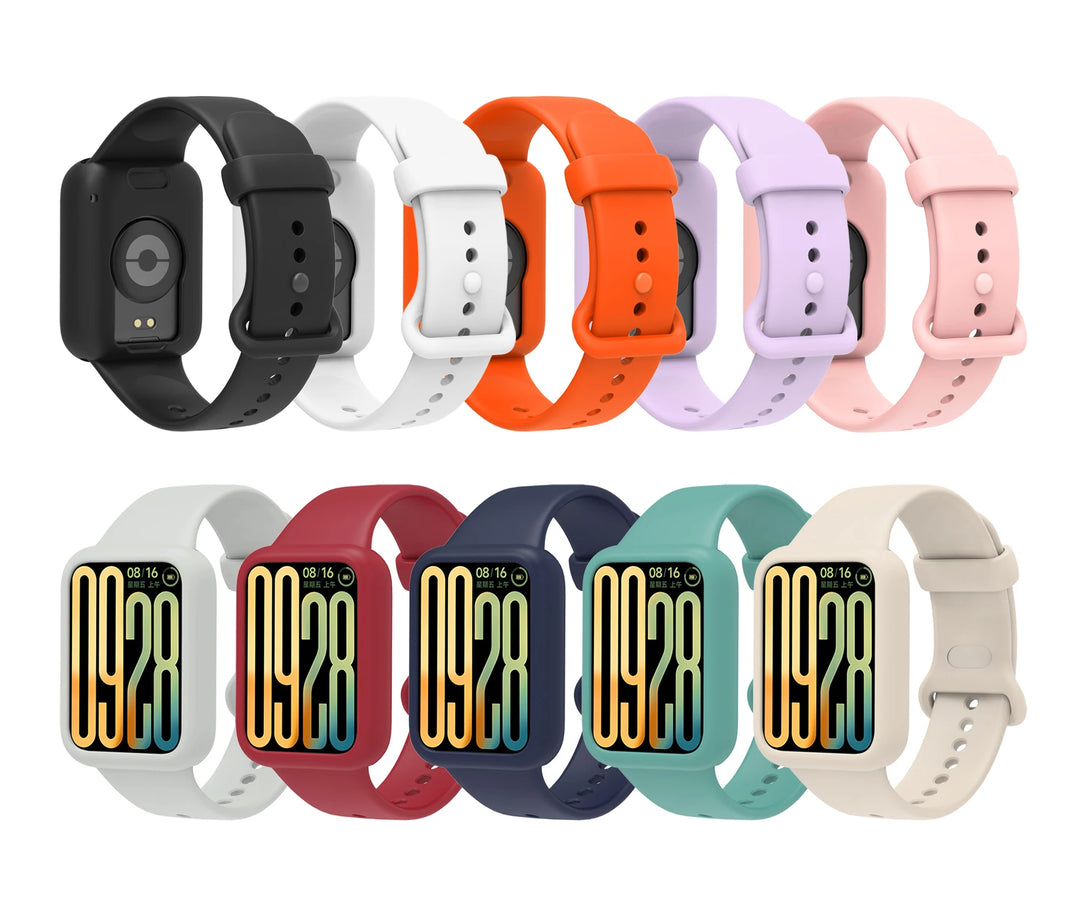 Silicone Strap with Protective Case for Xiaomi Mi Band 9 Pro