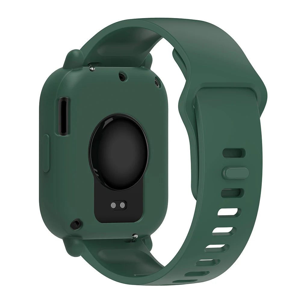 Silicone Strap with Protective Case for Redmi Watch 5 Active