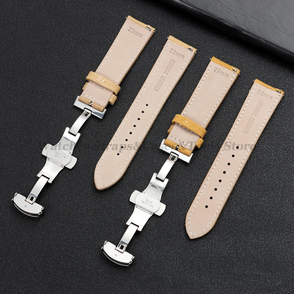 Sailcloth Nylon Strap (20–22mm) – Waterproof QR