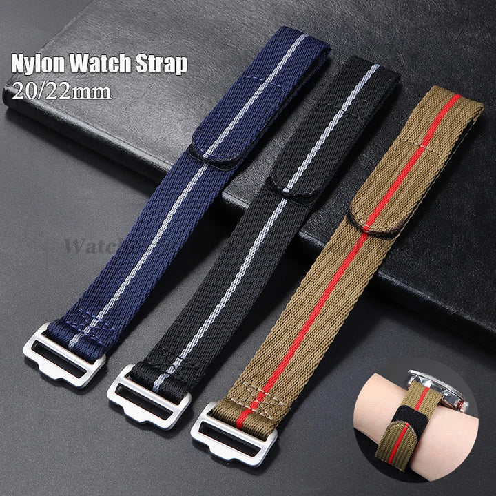 Nylon Canvas Watch Strap – 20/22mm, Tudor & Seiko, Military Style