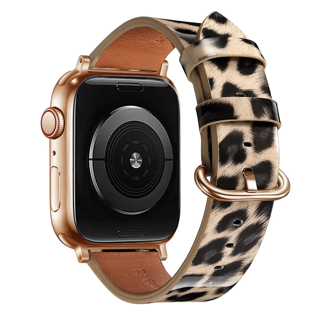 Leopard Print Apple Watch Band (38–49mm)