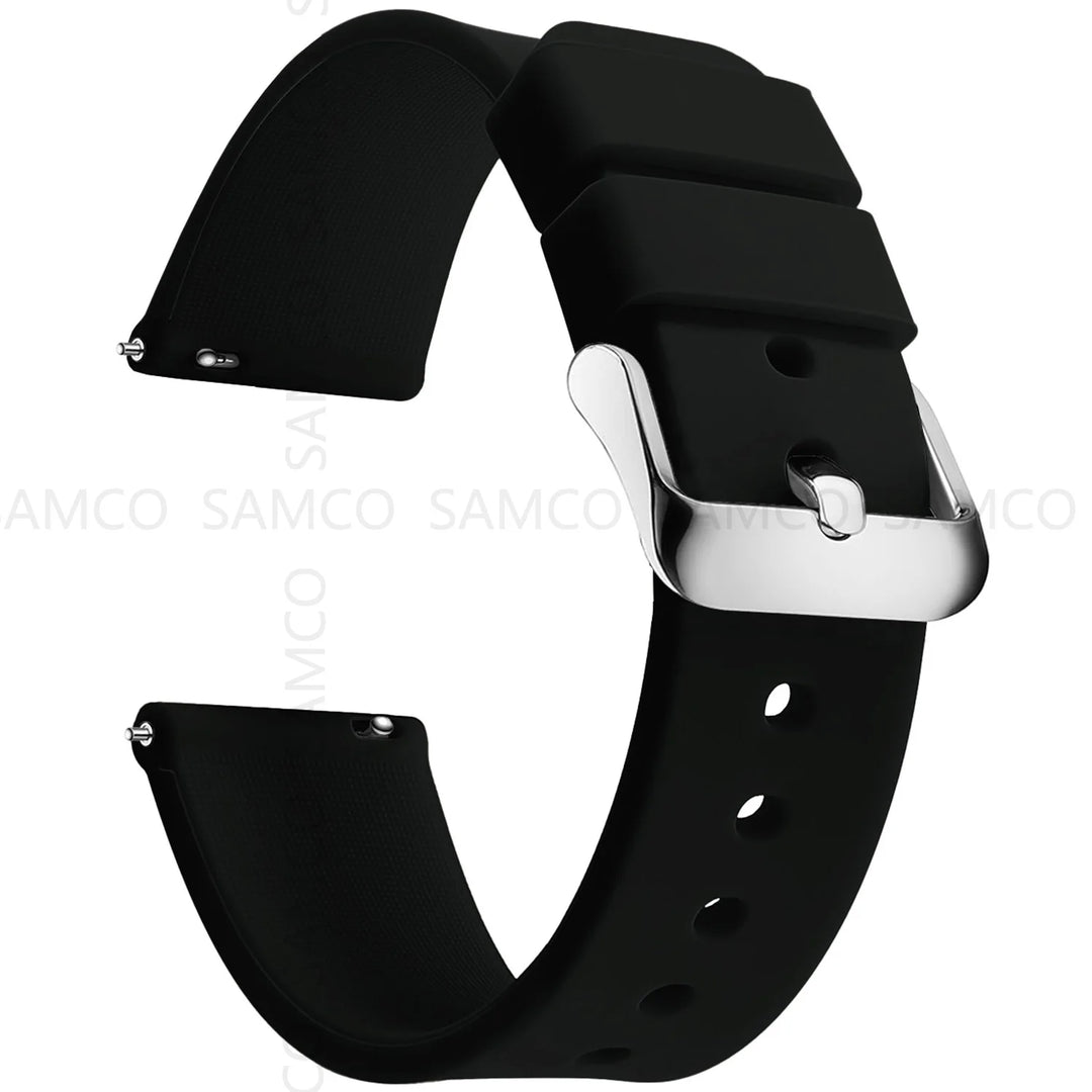 Soft Silicone Quick-Release Watch Band 14–24mm
