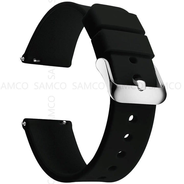 Soft Silicone Quick-Release Watch Band 14–24mm