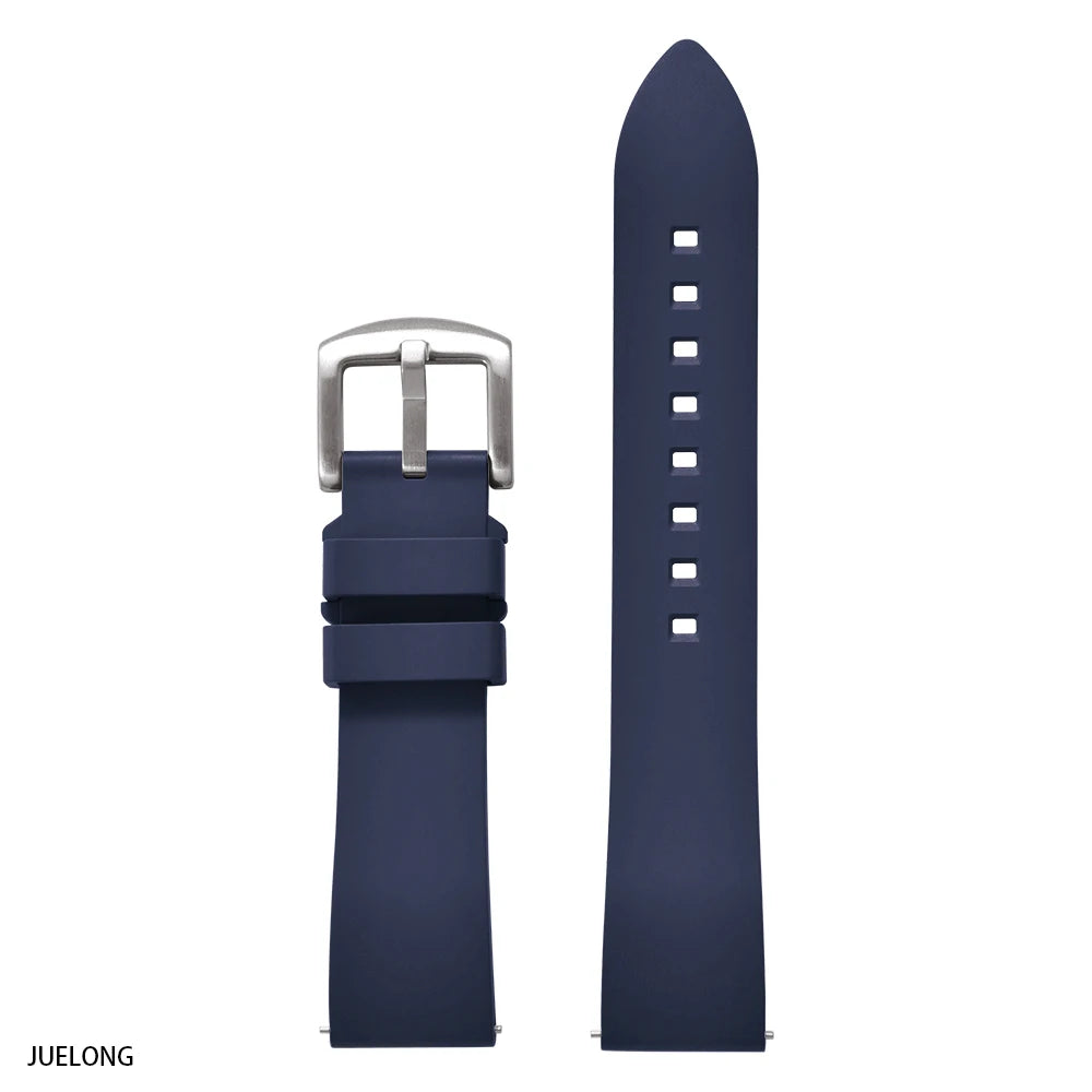 Classic FKM Watch Bands 18mm 19mm 20mm 21mm 22mm 23mm 24mm FKM Rubber Watch Strap Quick Release For Traditional Diving Watches