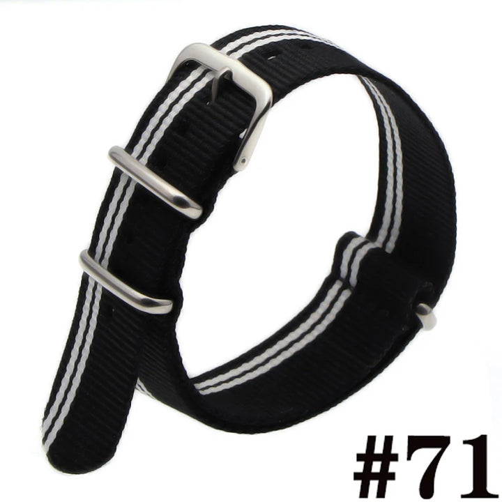 Waterproof Nylon Watch Strap (16-22mm)