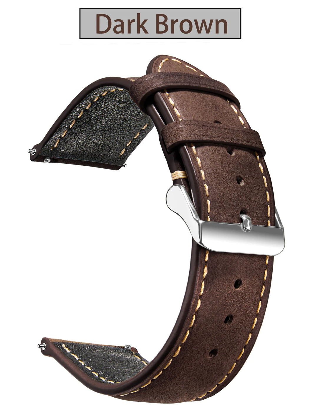 Wax Vintage Leather Watch Strap 14–24mm