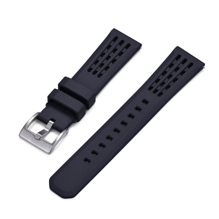 NATOBELT High Quality Porous Structure FKM Fluorine Rubber Watch Strap 20mm 22mm New Design Quick Release FKM Rubber Watchbands