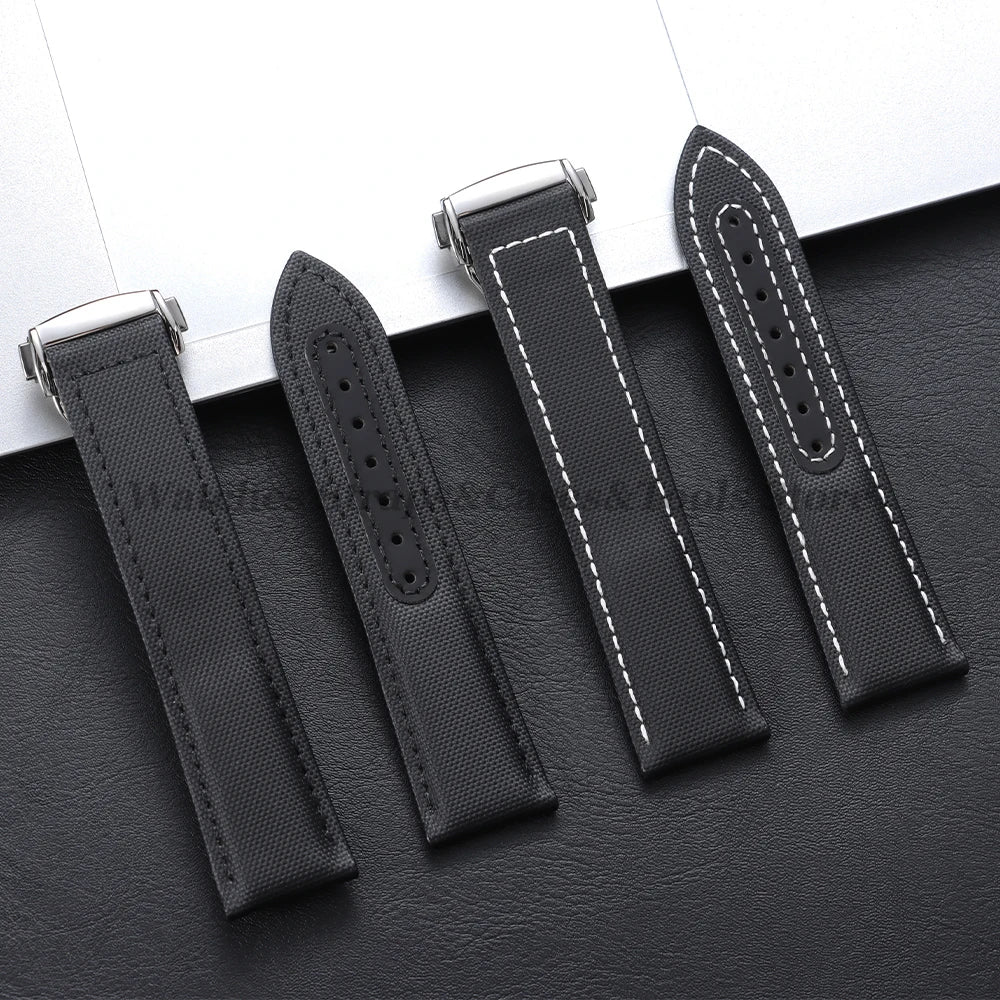Sailcloth Nylon Strap (20–22mm) – Folding Buckle