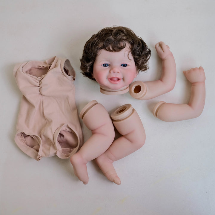 NPK 19″ Vivienne Lifelike Reborn Doll Kit — Painted & Cloth Body