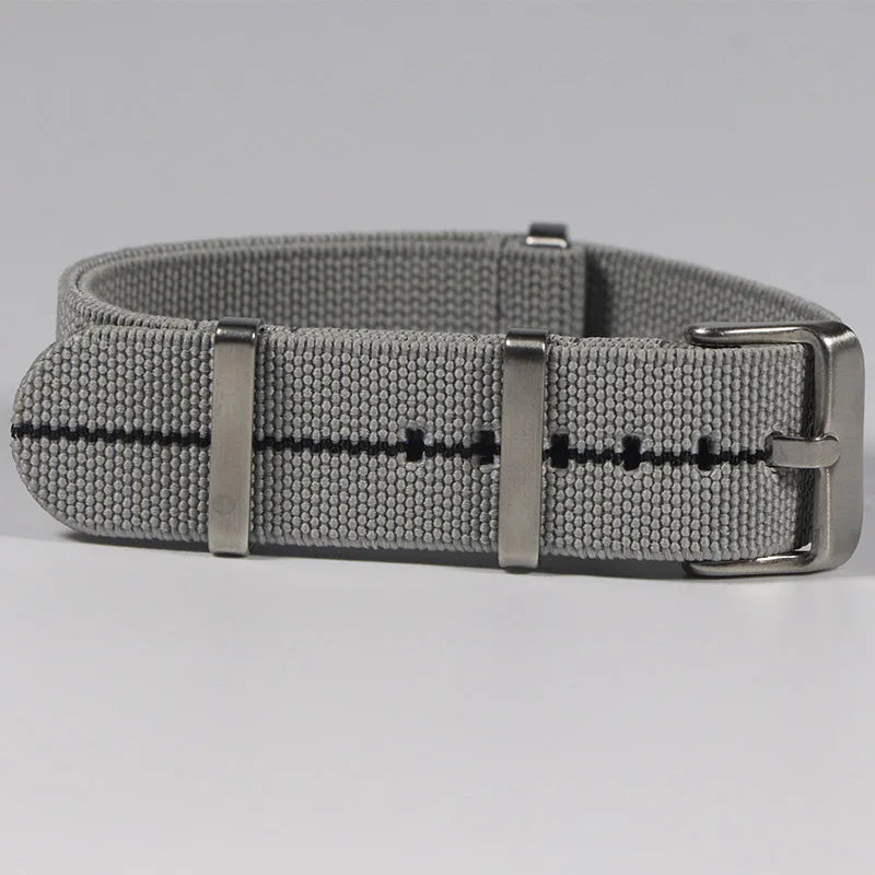 Trendy Nylon Military Watch Strap – 18/20/22mm Elastic French Troops Style