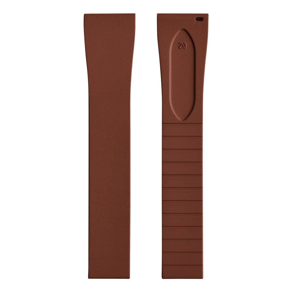 New CTS FKM Watch Strap 16mm 18mm 19mm 20mm 21mm 22mm Quick Release Butterfly Buckle Watch Band CTS Rubber Strap For Cut To Size