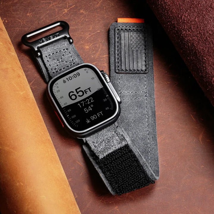 HEMSUT For Apple Ultra Watch Band 45 49mm Leather Fashions Retro Wrist Straps Compatibility ultra2 Iwatch SE 40 41 42 44mm