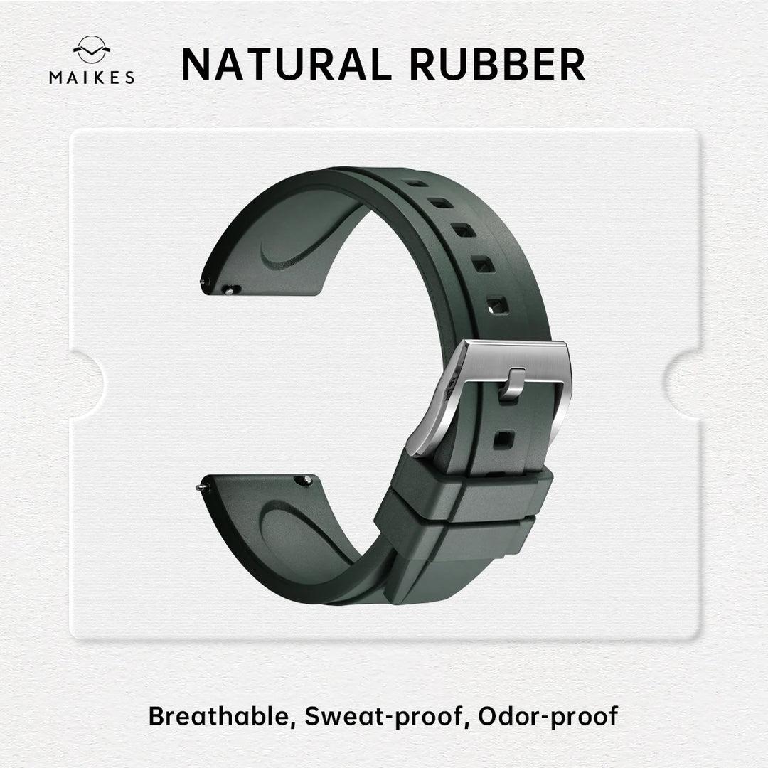 Quick Release Rubber Watch Strap 19mm 20mm 21mm 22mm 23mm 24mm Accessories Smart Watch Band For ROLEX IWC OMEGA Bracelet