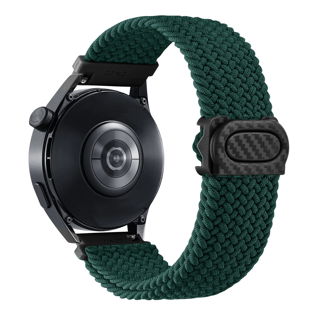 Nylon Braided Loop Watch Strap 20-22mm for Samsung Galaxy Watch & Huawei GT Series