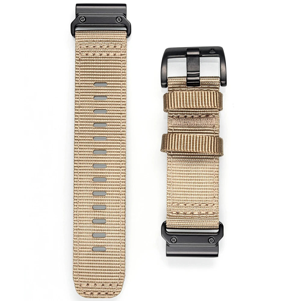 HEMSUT Nylon Quickfit Watch Band 20-26mm for Garmin Fenix, EPIX, MK3, Tactix