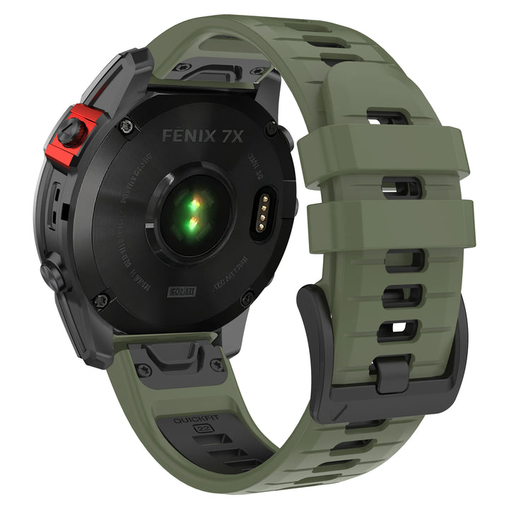 QuickFit Silicone Strap for Garmin Fenix, Epix & Enduro (22-26mm)