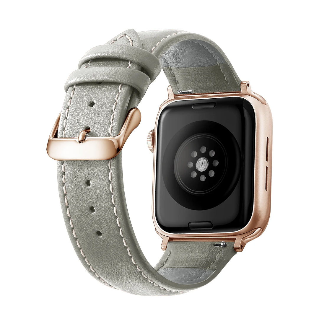 Genuine Leather Apple Watch Band 40–49mm for iWatch Series 3–8 & Ultra
