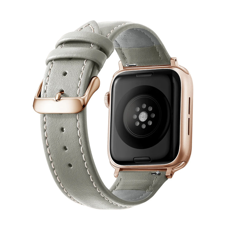Genuine Leather Apple Watch Band 40–49mm for iWatch Series 3–8 & Ultra