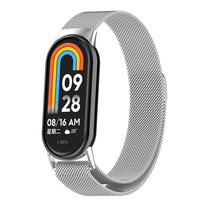 Stainless Steel Magnetic Strap for Xiaomi Mi Band 8, 9, 10