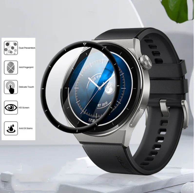 3D Curved Protective Film for Huawei Watch GT 2/3/GT3 Pro – 42/46mm (Not Glass)