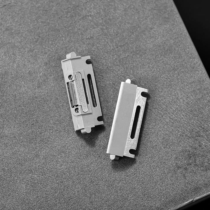 Perfect fit Adapter Connrctor for Cartier Santos Watch Leather Band 18.5MM 21MM Quick Release Strap Titanium steel Metal inserts