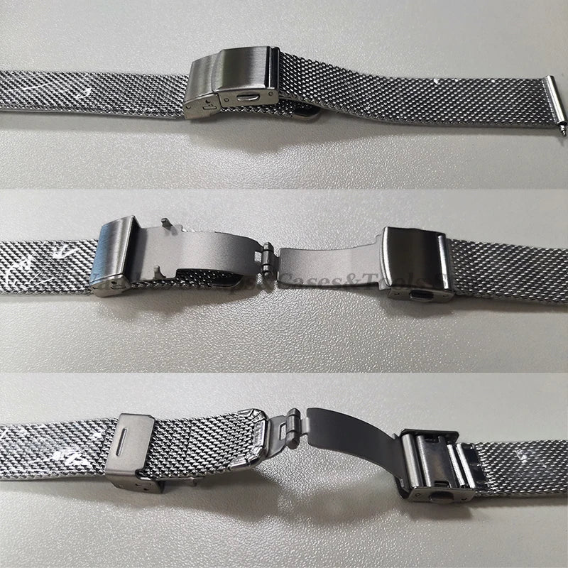 Stainless Steel Milanese Mesh Watch Strap – 12–24mm