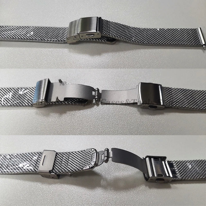 Stainless Steel Milanese Mesh Watch Strap – 12–24mm
