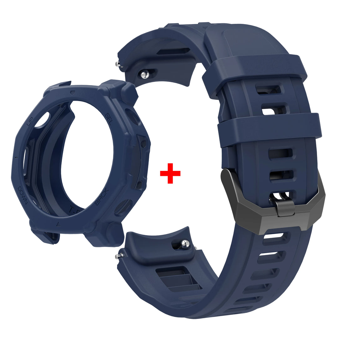 Silicone Strap & Protective Case for Amazfit T-Rex 3 Pro – 48mm Replacement Band