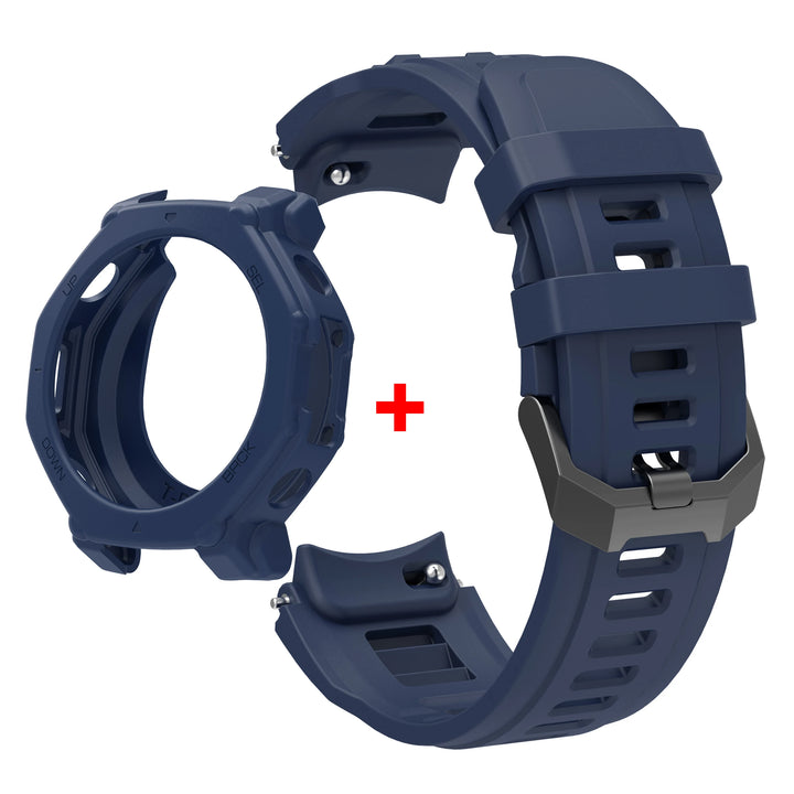 Silicone Strap & Protective Case for Amazfit T-Rex 3 Pro – 48mm Replacement Band