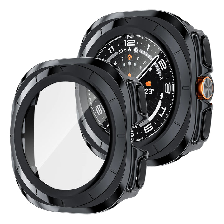 Samsung Galaxy Watch Ultra 47mm Case with Tempered Glass & Hard PC Bumper