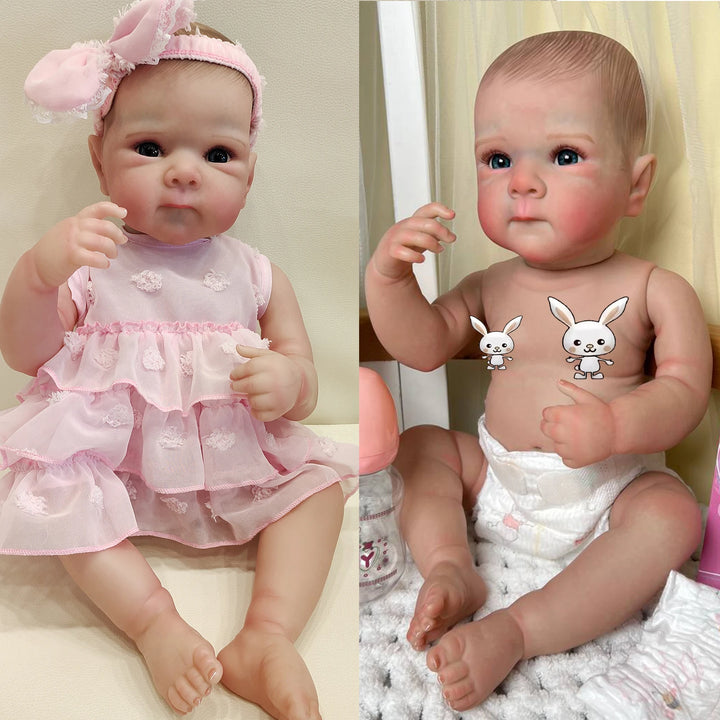 18″ Bettie Lifelike Full‑Body Reborn Baby Doll – 3D Skin & Hand‑Drawn Hair