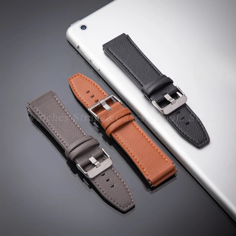 22mm Genuine Leather Strap Band For Huawei Watch GT3 GT 3 Pro/GT 4 Pro/GT 2 Pro Sport Watchband Smartwatch Replacement Bracelets