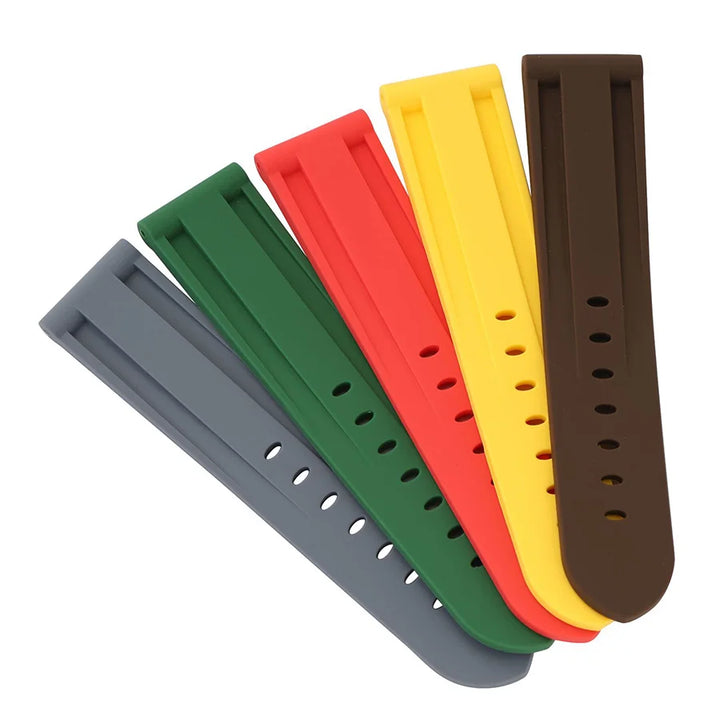 Soft Silicone Rubber Watch Band 20–26mm for Panerai