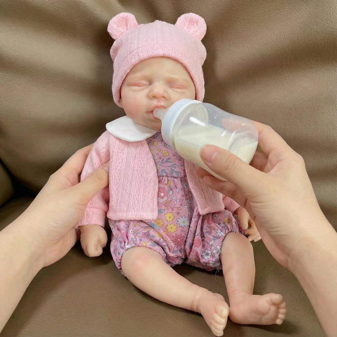 NPK Pascale 12inch Can Open Mouth Doll Full Solid Silicone Flexible Elastic Super Soft Cute Small Size Squish Toy