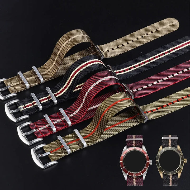 Nylon Military Watch Band 18–22mm