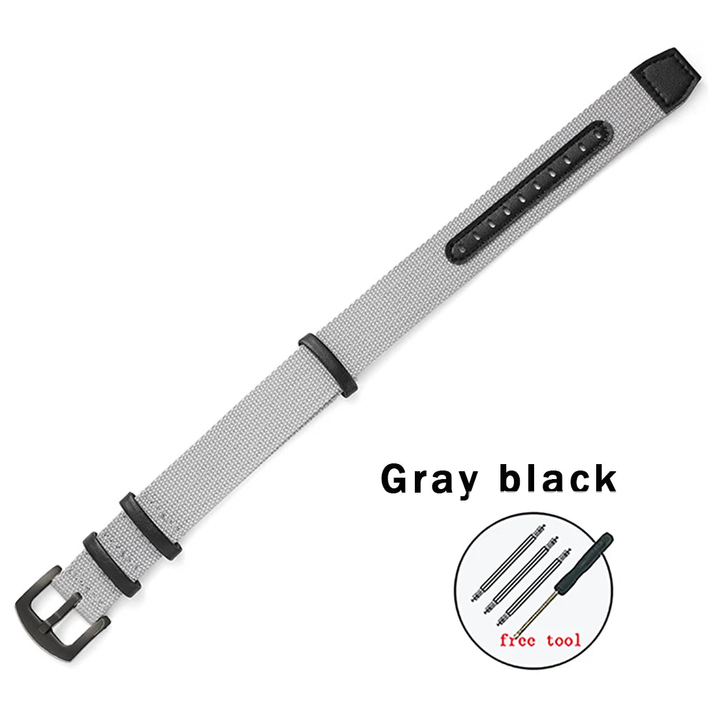 Nylon Leather Strap 20mm 22mm Watchband Genuine Leather Weave Replacement Bracelet for Hamilton Khaki Field Wristband Sport Band