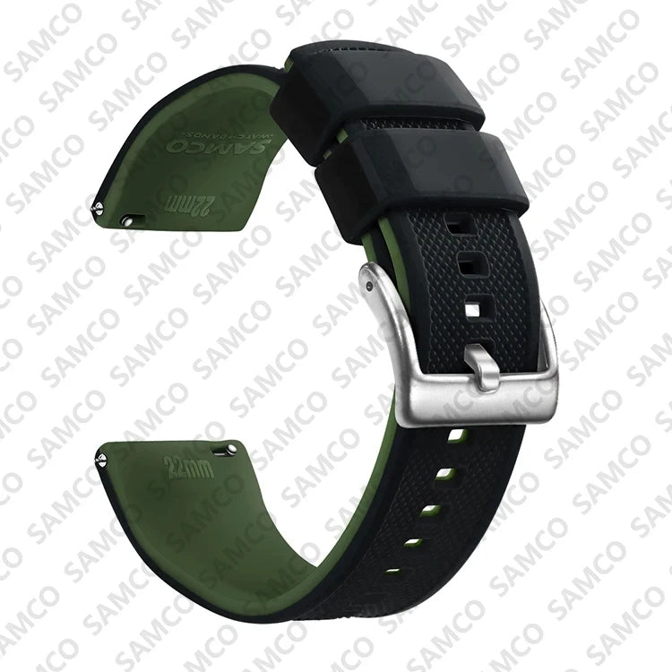 Quick Release Silicone Watch Band 18–22mm
