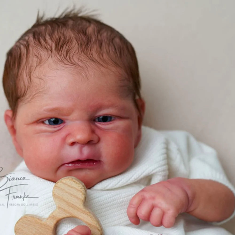 17″ Elijah Unpainted Reborn Doll Kit – Vinyl DIY Parts with Cloth Body