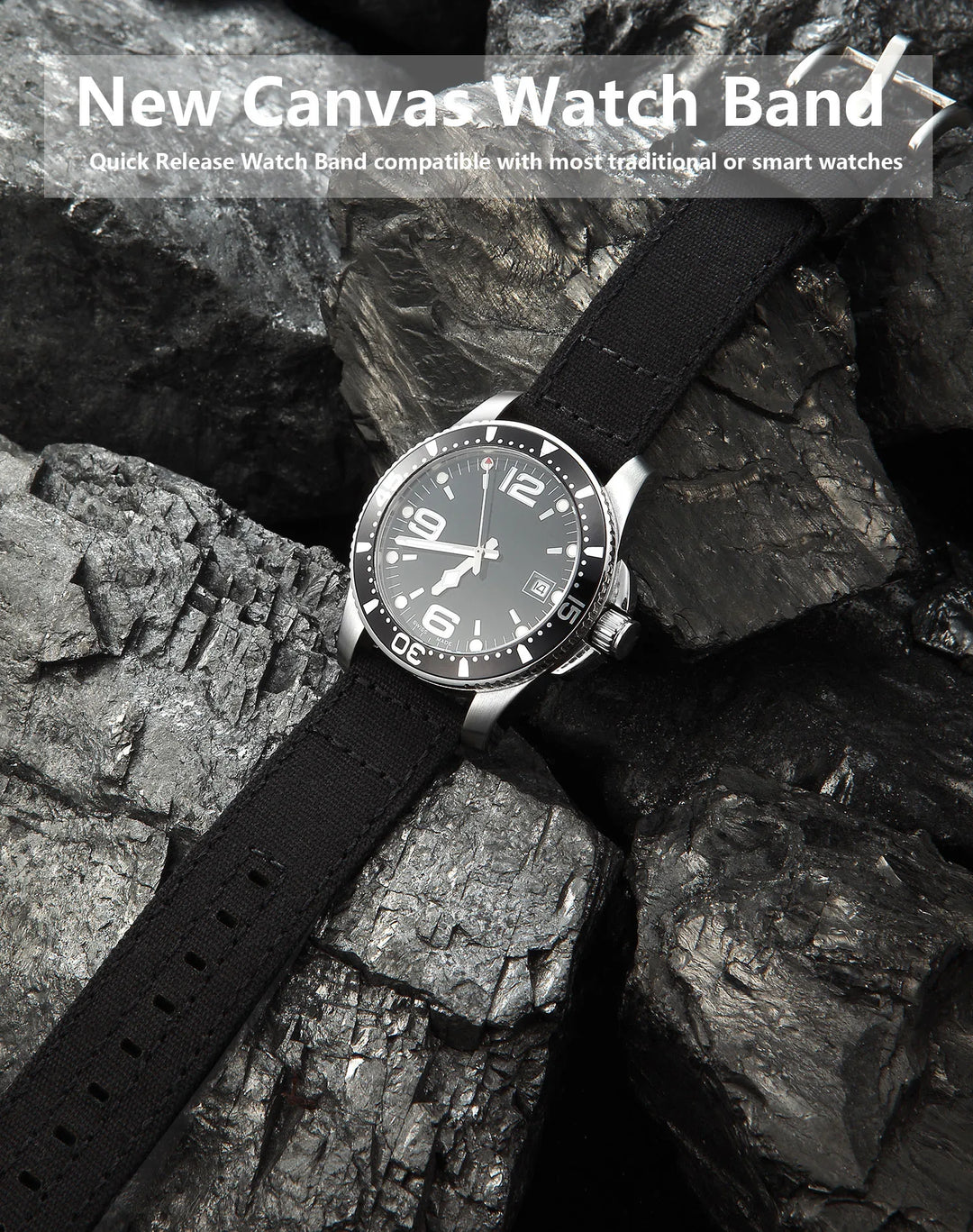 Quick-Release Canvas Strap 20/22mm
