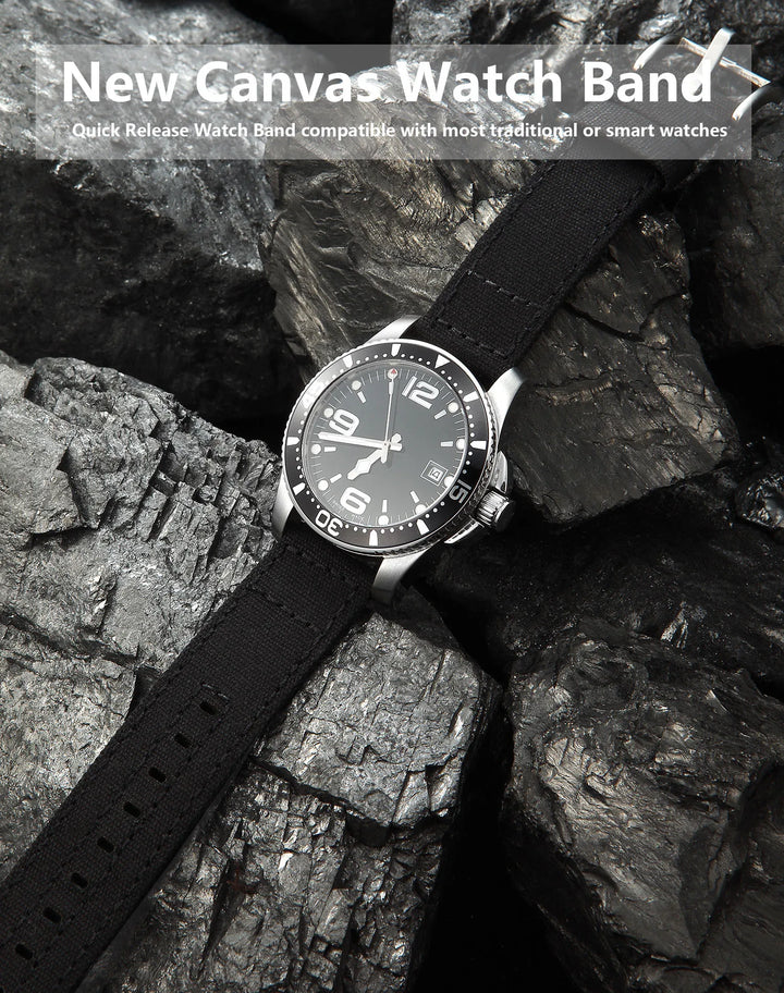 Quick-Release Canvas Strap 20/22mm