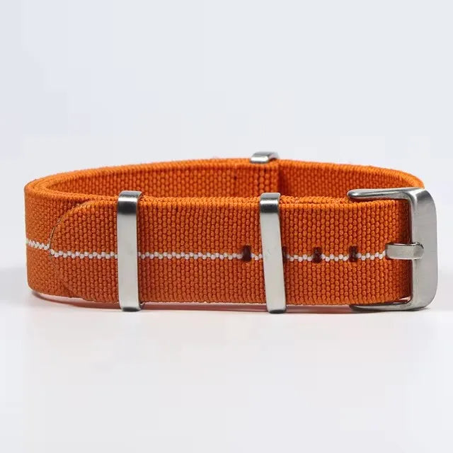 Trendy Nylon Military Watch Strap – 18/20/22mm Elastic French Troops Style
